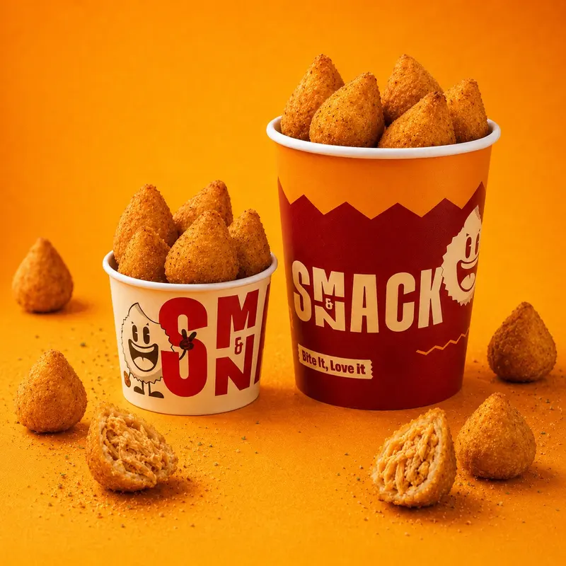 Chicken Drops coxinha — crispy Brazilian-style fried chicken bites at Smack & Snack